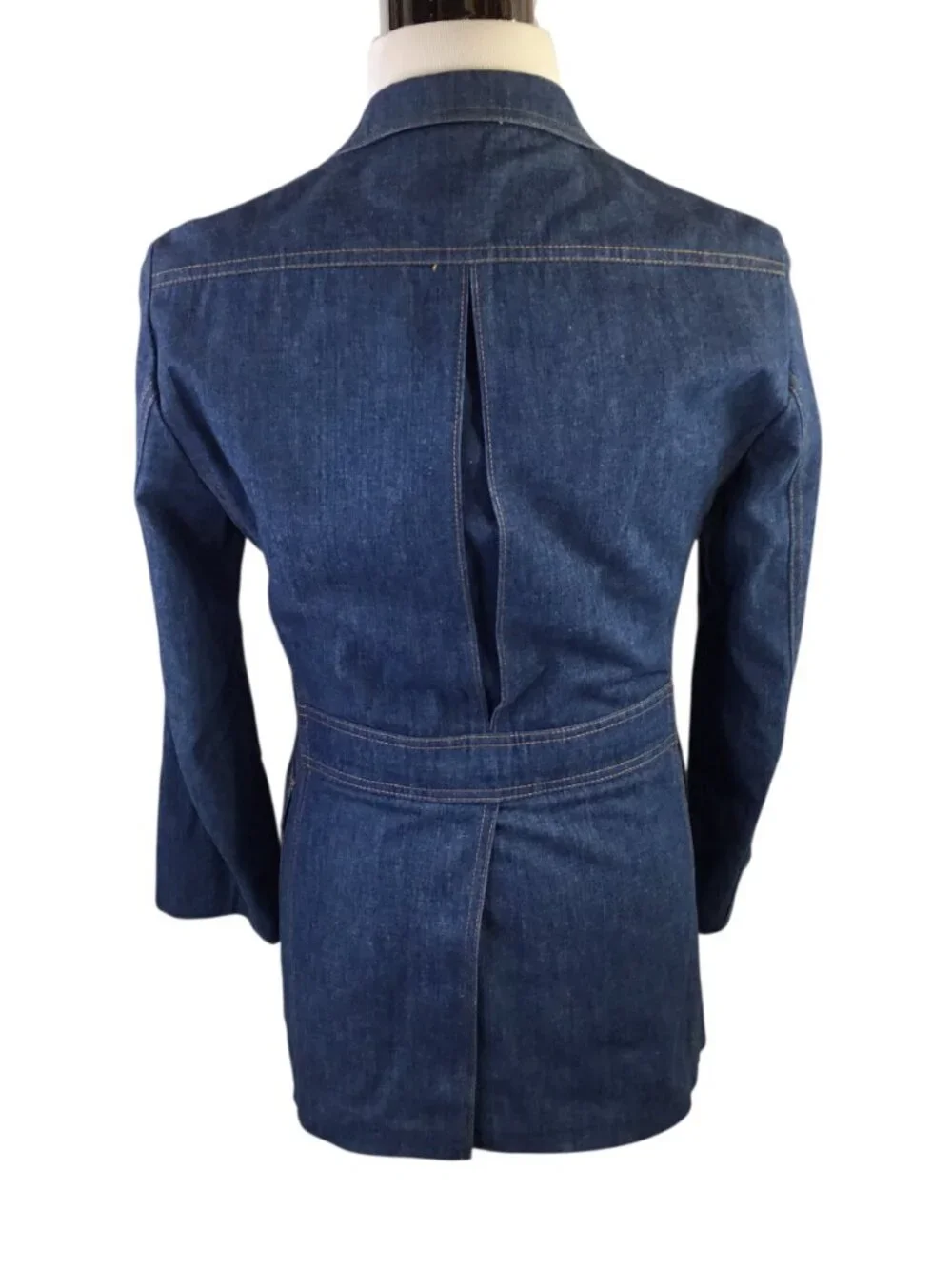 Vintage Lee Set Denim Blazer Sport Coat Jacket USA Blue Men's 38 Regular Vented
